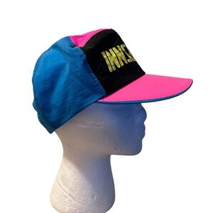 Vintage 90s  Innsbruck pink blue yellow cap hat